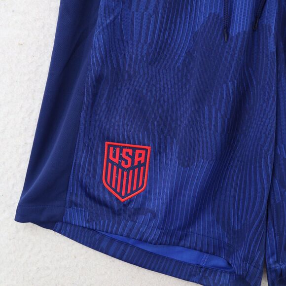 Nike USA Soccer Team Shorts Men's Large Blue 2022/23 Stadium Away Dri-FIT Sports - Picture 2 of 13